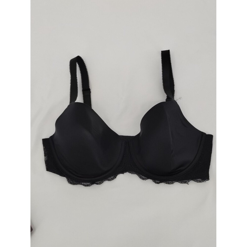 Lilyette Black Lace Underwire T-Shirt Bra - Women Intimates 38D